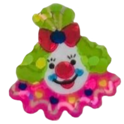 green haired clown sticker