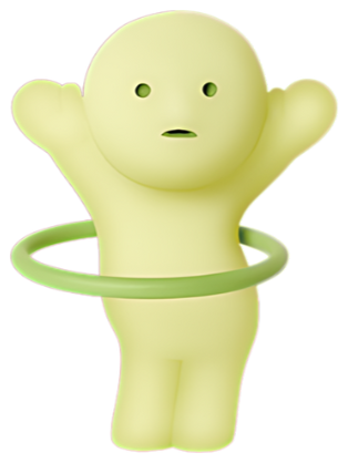 hula hooping smiski