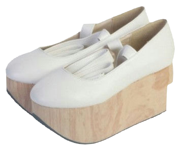 white rocking horse shoes