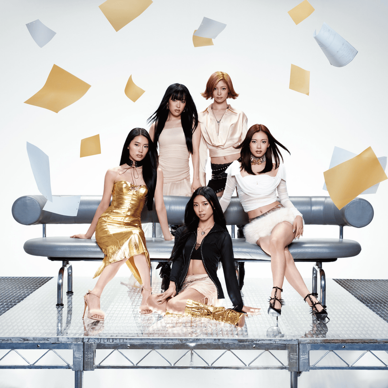 the members of f5ve in gold and silver