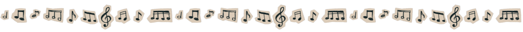 music notes as a divider
