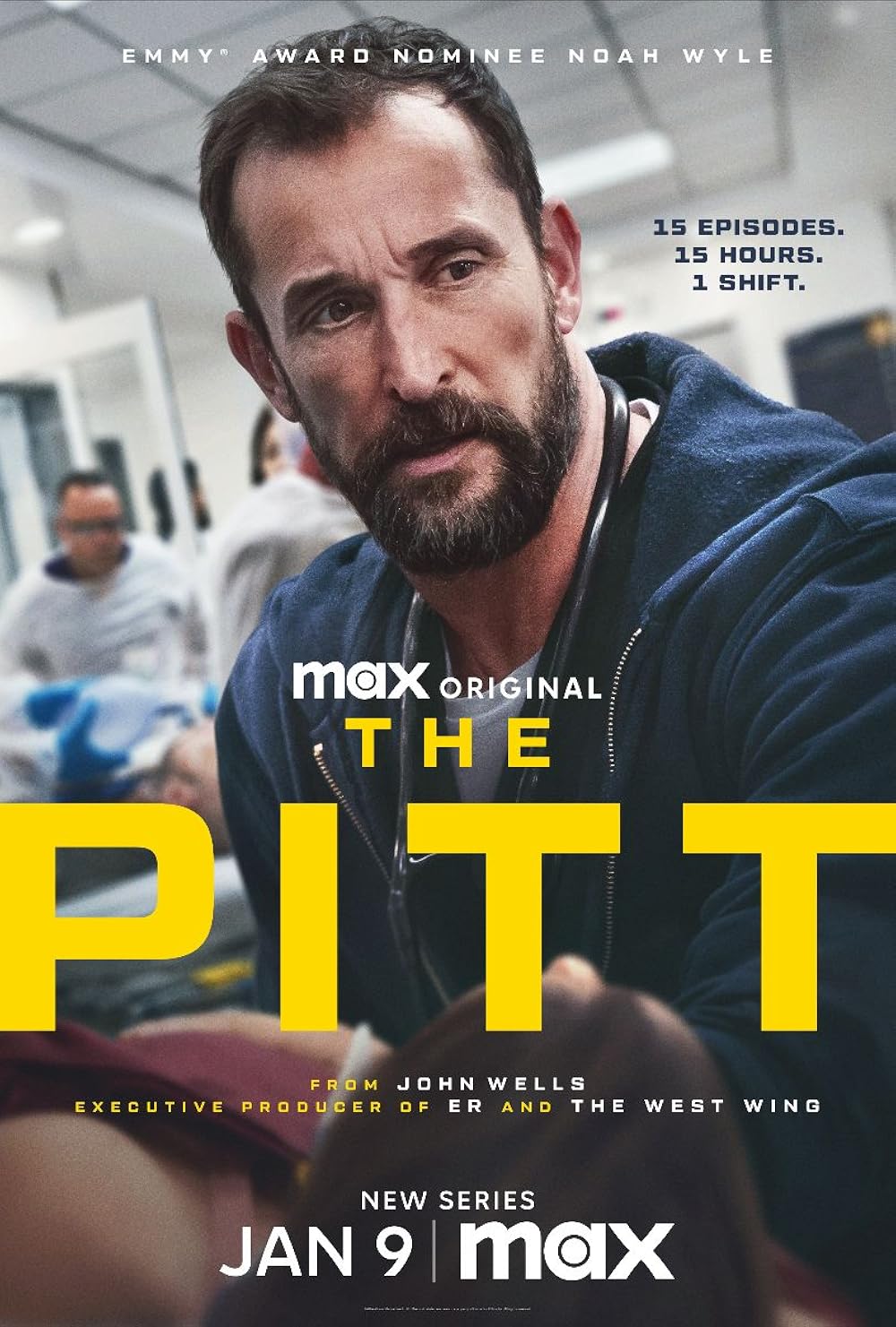 The Pitt poster with lead Doctor Robby